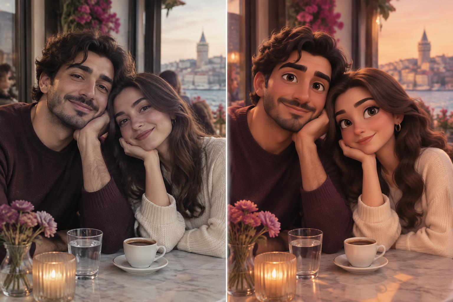 Temsilî örnek: fotoğraftan animasyon karakterine dönüşüm
